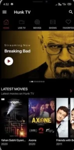 Hunk TV APK 2